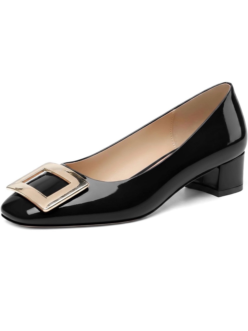 Women's block-heel office shoes
